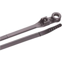 Gardner Bender 48-308UVB Cable Tie, 1/4 in Max Bundle Dia, Black, 8.63 in L, 100/BAG