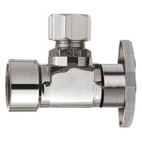 Plumb Pak PP50PCLF Shut-Off Valve, 3/8" FIP x 3/8" Compression, Brass Body