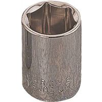 Vulcan MT6487862 Drive Socket, 4 mm, 1/4 in Drive, 6-Point, Chrome Vanadium Steel