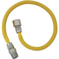 BrassCraft ProCoat Series 1/2" x 1/2" FIP Tap Gas Connector, Stainless Steel, 36" Length