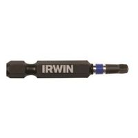 Irwin Power Bit, #2 Square Recess Drive, 1/4" Hex Shank, 2" Length, S2 Steel, 2-Pack