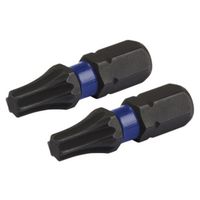 Irwin IWAF31TX252 Insert Bit, T25 Drive, 1/4 in Shank, Hex Shank, 25 mm L, Steel