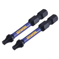 Irwin IWAF32TX202 Power Bit, T20 Drive, 1/4 in Shank, 2 in L, Steel