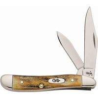 Case 048 Pocket Knife, 5220 Stainless Steel Blade, 2-Blade Stag