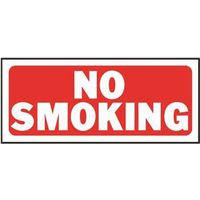 SIGN NO SMOKING 6X14IN PL