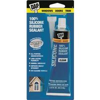 DAP Window and Door Sealant, Clear, -40 to 400°F, 2.8 fl-oz Squeeze Tube