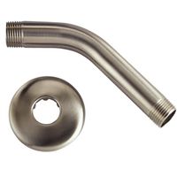 Boston Harbor Shower Arm with Flange, 1/2-14 Connection, 2.25 in L, Stainless Steel