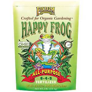 Happy Frog HFALLPURP4 All-Purpose Plant Food, 4 lb Granular, 6-4-5 N-P-K Ratio