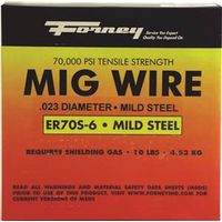 Forney MIG Welding Wire, 0.030 in Diameter, Mild Steel, 70,000 psi Tensile Strength
