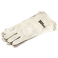 ForneyHide Men's Welding Gloves, Large, 13.5 in, Gauntlet Cuff, Leather Palm, Gray, Wing Thumb