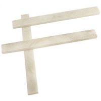 Forney 60306 Flat Soapstone Pencil Refill, White 4-1/2" Flat Soapstone 3pk