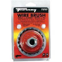 Forney 72757 Wire Cup Brush, 2-3/4 in Dia, 5/8-11 Arbor/Shank, Carbon Steel Bristle