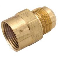 Anderson Metals Brass Pipe Coupler, 15/16" x 3/4", Flare x FIP (Model 54746-1512)