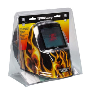 Forney Scorch Series 55859 ADF Welding Helmet with 5-Point Ratchet Harness Headgear, UV/IR Lens