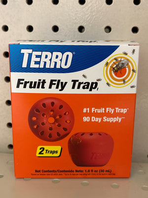 Terro T2502 Fruit Fly Trap, Liquid, Vinegar, 2 Pack