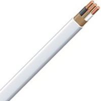 Romex 14/2NM-WGX50 Series Building Wire, White Sheath, 14 AWG, 2-Conductor, 50 ft L
