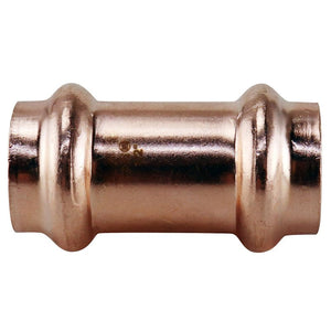 Apollo Coupling with Stop, 1/2 in, Press Fit, Copper, 300 psi Pressure (XPRC1250JR)