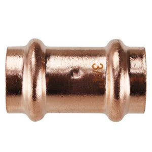 Apollo Coupling With Stop, 3/4 In, Press Fit, Copper, 300 Psi Pressure (XPRC3420JR)