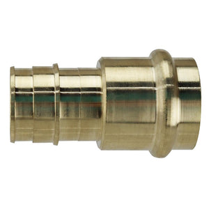 Apollo Adapter, 1 in PEX A Barb x Press Fit, Brass, 200 psi Pressure (EPXPR11)