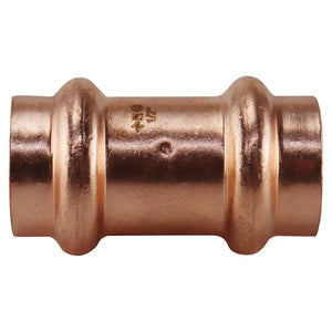 Apollo Coupling with Stop, 1/2 in, Press Fit, Copper, 300 psi Pressure (XPRC12)