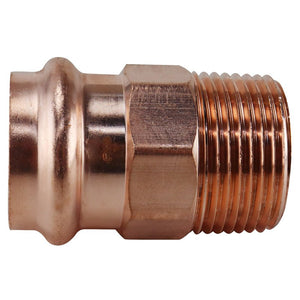 Apollo Adapter, 1 in, MPT x Press Fit, Copper, 300 psi Pressure (XPRMA1)