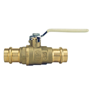 Apollo 94VLF Series Ball Valve, 3/4 in Connection, Press Fit, Brass Body (94VLF10401TMG)