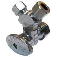Plumb Pak PP2903VLF Stop Valve, 5/8 x 3/8 x 3/8 in Connection, Compression 5/8x3/8 Dual Out Valve