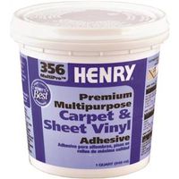 Henry 356C MultiPro 356-030 Carpet and Sheet Adhesive, Pale Yellow, 1 qt Pail