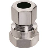 Plumb Pak PP71PCLF Straight Adapter, 3/8 in FIP x Compression, Brass 2PK 5/8" Str Fitting