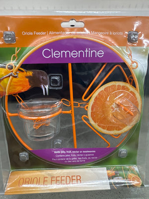 Clementine Oriole Feeder, Fruit, Jelly, Nectar or Mealworms