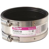 Fernco 4" PVC Transition Coupling, SCH 40, 4.3 PSI Pressure (P3000-44)