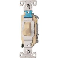 Eaton Wiring Devices CS315V Series Toggle Switch, Ivory, 15A, 120/277V, 3-Position, Screw Terminal