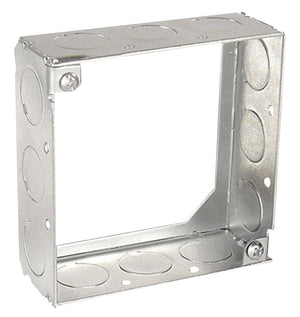 Southwire Extension Ring, 4 in L, 12 Knockout, Steel, Silver, Galvanized