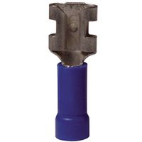 Gardner Bender 20-143F Disconnect Terminal, 600V, 16 to 14 AWG Wire, 1/4 in Stud, Blue, 20/PK
