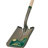 Landscapers Select 34603 Square Point Shovel, Steel Blade, Wood Handle, 48 in L Handle