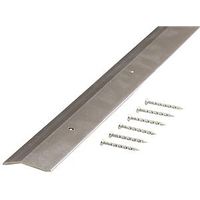 M-D Carpet Trim, 36" L x 1.38" W, Smooth Aluminum Surface, Silver (66092)