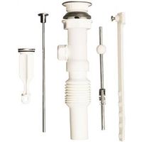 Plumb Pak PP812-70 Pop-Up Assembly, 1-1/4 in, Plastic Chrome Pop Up Assembly