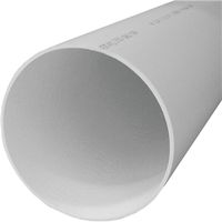 Charlotte Pipe 3" x 10' PVC Sewer and Drain Pipe, White (PVC 30030 0600)