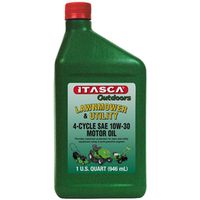 Itasca 702273 Motor Oil 10W-30 1 Qt Light Amber for Lawnmower 4 Cycle