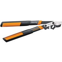 Fiskars Power Gear Lopper, 1-1/2 In Cutting Capacity, Steel Blade, Steel Handle, Round Handle