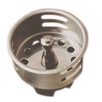 Plumb Pak PP820-30 Basket Strainer with Post, 1-1/2 in Dia, Chrome, For Sink
