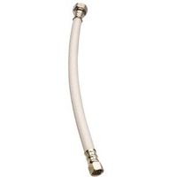 Plumb Pak EZ Series Sink Supply Tube, 12 in L, 3/8 in Inlet, 1/2 in Outlet, FIP Outlet
