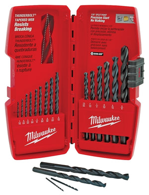 Milwaukee Drill Bit Set, 15-Piece, Black Oxide (48-89-2803)