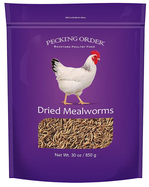 Pecking Order Chicken Mealworm Treat, 30 oz Bag