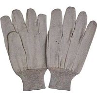 Diamondback GV-5221-3L Clute-Cut Work Gloves, One-Size, Straight Thumb, Knit Wrist Cuff, 8 oz