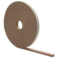 M-D Foam Tape, 3/8" W x 17' L x 3/16" Thick, PVC, Brown (Model 2790)