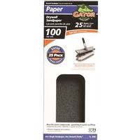 Gator 3311 Sanding Sheet, 11 in L, 4-3/8 in W, 100 Grit, Medium, Silicone Carbide