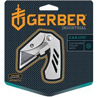 Gerber EAB Lite Folding Knife, 1-1/2 in L Blade, Stainless Steel Blade, Silver Handle