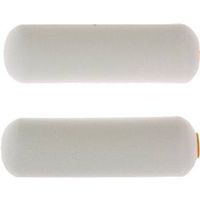 Linzer Foam Roller Cover, White, 1/4" Nap, 4" Length, 2-Pack (MR200-2)