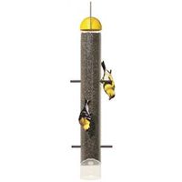 Perky-Pet 399 Thistle Bird Feeder, 19-1/4 in H, 2 lb, Bright Yellow/Clear, Hanging Mounting